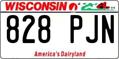 WI license plate 828PJN