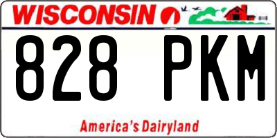 WI license plate 828PKM