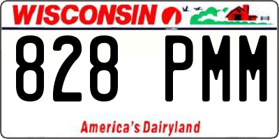 WI license plate 828PMM
