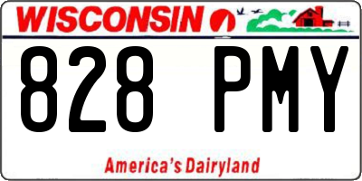 WI license plate 828PMY