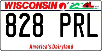 WI license plate 828PRL