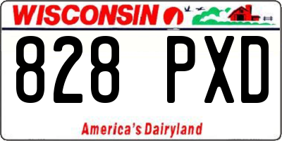 WI license plate 828PXD