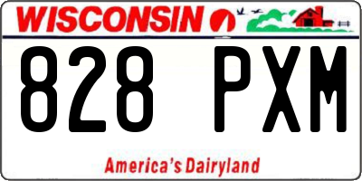 WI license plate 828PXM