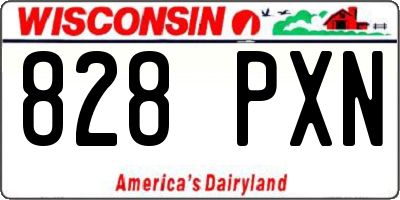WI license plate 828PXN
