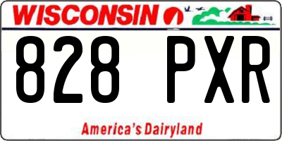 WI license plate 828PXR