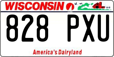 WI license plate 828PXU