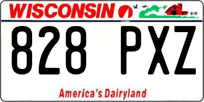 WI license plate 828PXZ
