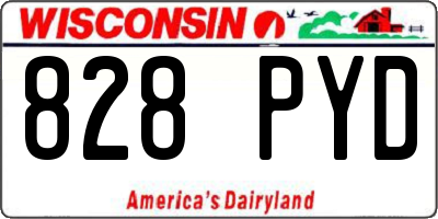 WI license plate 828PYD