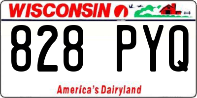 WI license plate 828PYQ