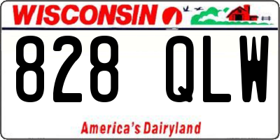 WI license plate 828QLW