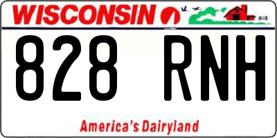 WI license plate 828RNH