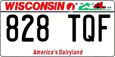 WI license plate 828TQF