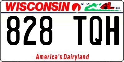 WI license plate 828TQH