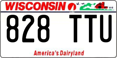 WI license plate 828TTU