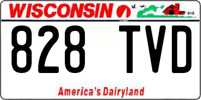WI license plate 828TVD