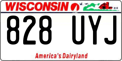 WI license plate 828UYJ