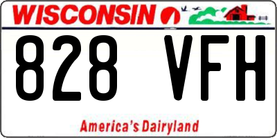 WI license plate 828VFH