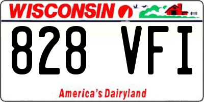 WI license plate 828VFI