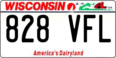 WI license plate 828VFL