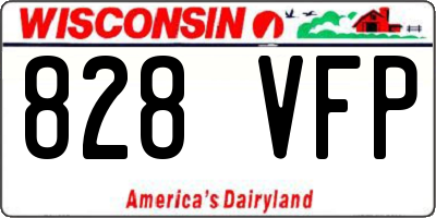 WI license plate 828VFP