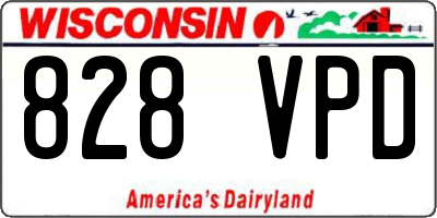 WI license plate 828VPD