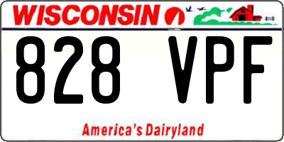 WI license plate 828VPF