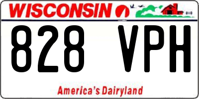 WI license plate 828VPH