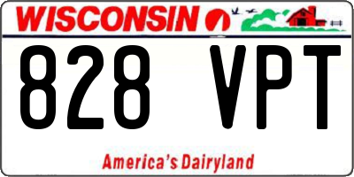 WI license plate 828VPT