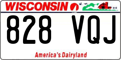 WI license plate 828VQJ