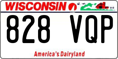 WI license plate 828VQP