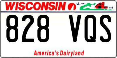 WI license plate 828VQS