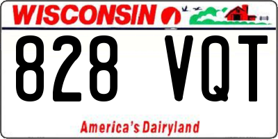 WI license plate 828VQT