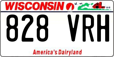 WI license plate 828VRH