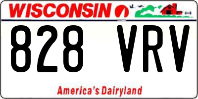 WI license plate 828VRV