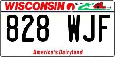 WI license plate 828WJF