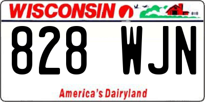WI license plate 828WJN