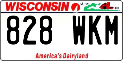 WI license plate 828WKM