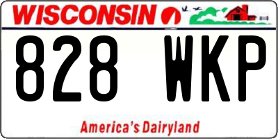 WI license plate 828WKP