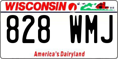 WI license plate 828WMJ