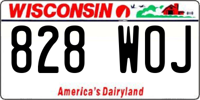 WI license plate 828WOJ