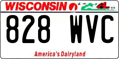 WI license plate 828WVC