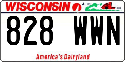 WI license plate 828WWN