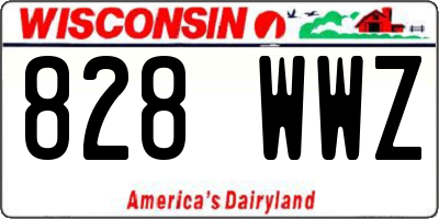 WI license plate 828WWZ