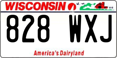 WI license plate 828WXJ
