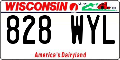 WI license plate 828WYL