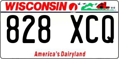 WI license plate 828XCQ