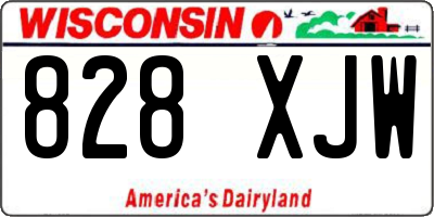 WI license plate 828XJW