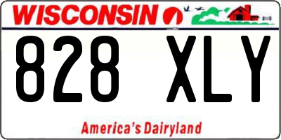 WI license plate 828XLY