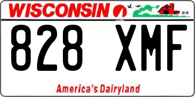 WI license plate 828XMF