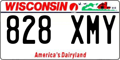 WI license plate 828XMY